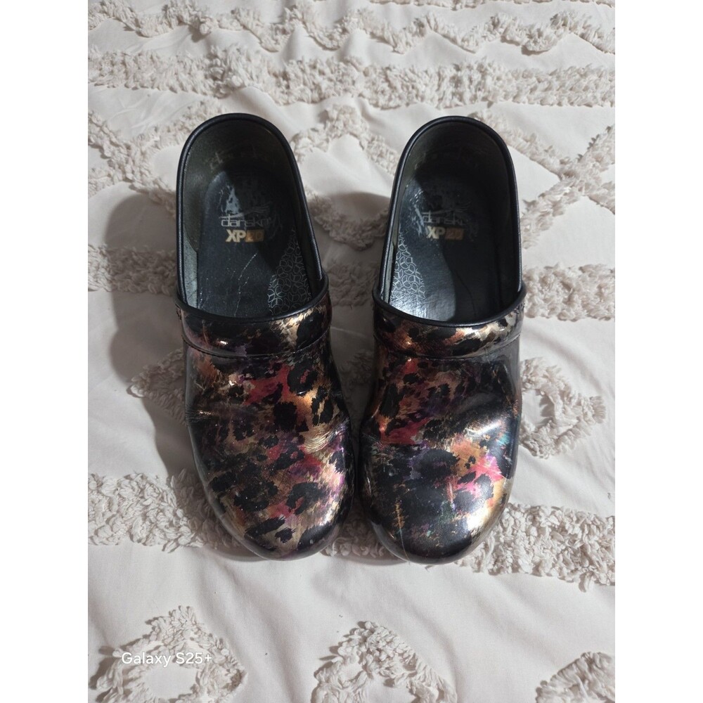 Dansko XP 20 Professional Shoes Clogs Women's SZ 8.5-9 EU 39 Watercolor Glossy